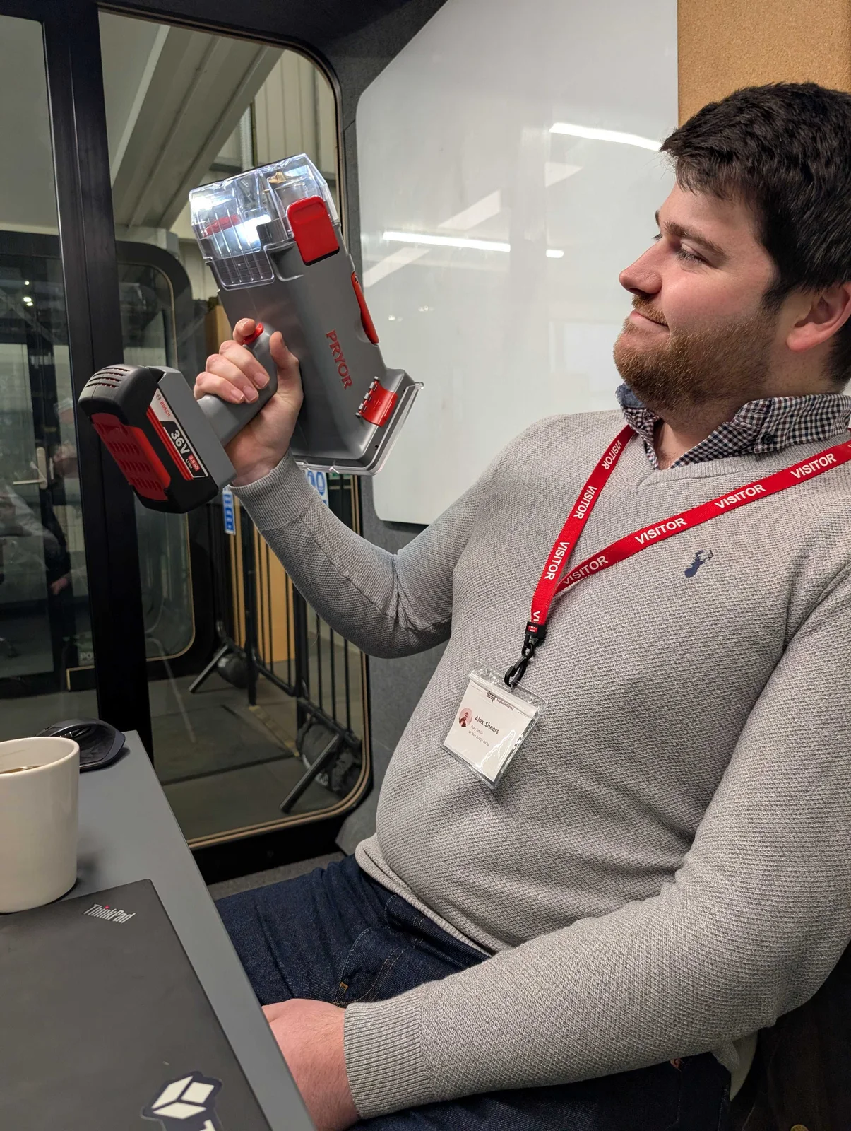 The Rubik team demonstrating connected manufacturing technology
